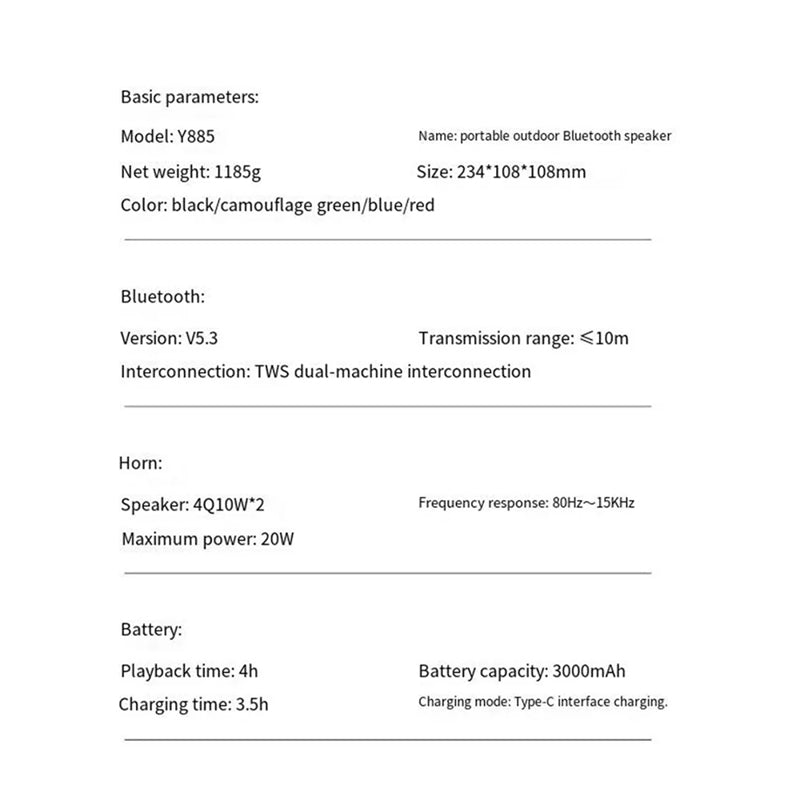 Zvucnik bluetooth AWEI Y885 crni