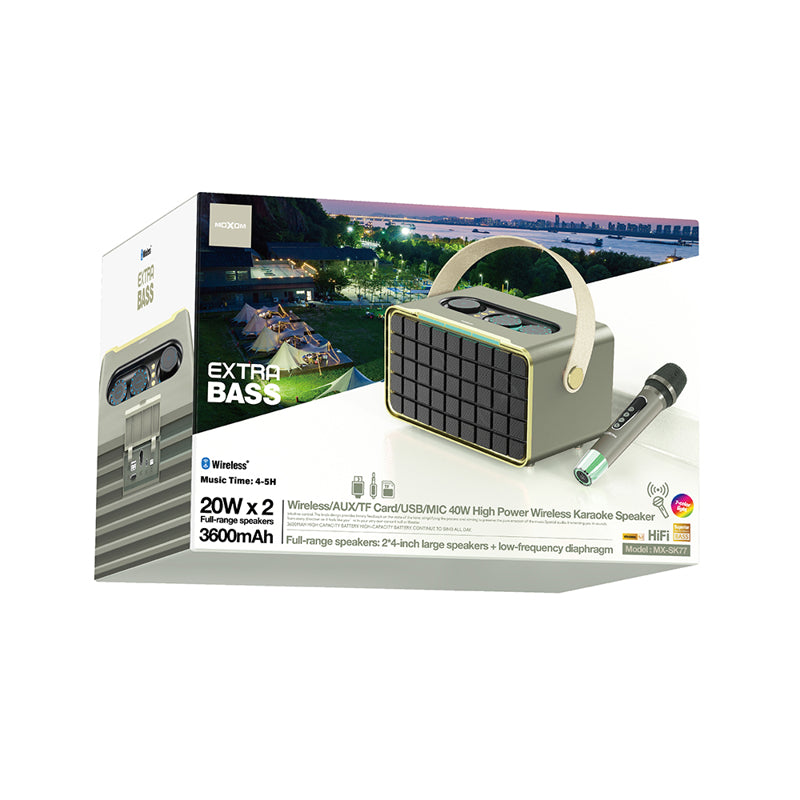 Zvucnik bluetooth Moxom MX-SK77 sivi