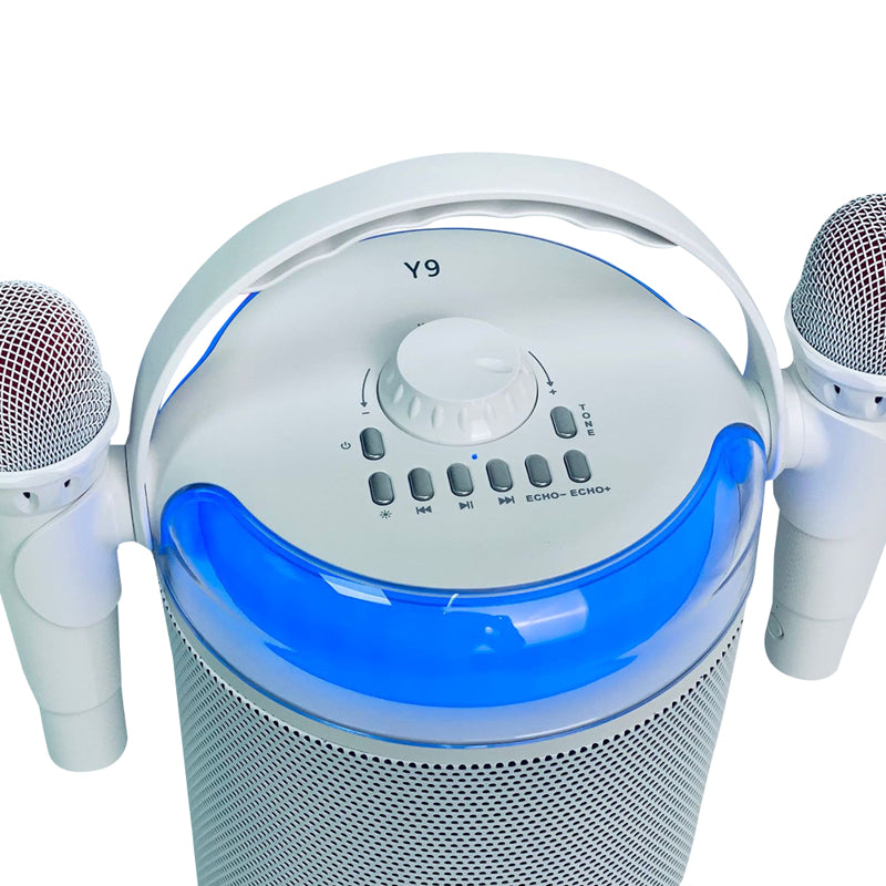 Zvucnik Bluetooth Y-9 sa 2 mikrofona beli